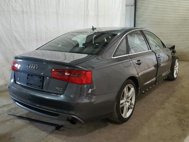 WAUFGAFC2FN039632 - 2015 AUDI A6 PREMIUM GRAY photo 4