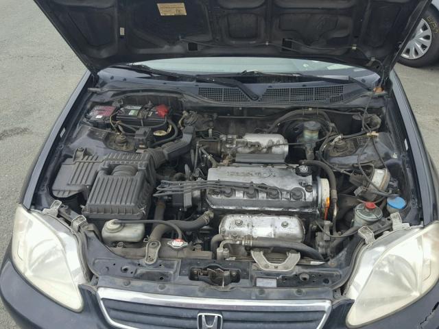 JHMEJ8647XS000201 - 1999 HONDA CIVIC EX შავი ფოტო 7