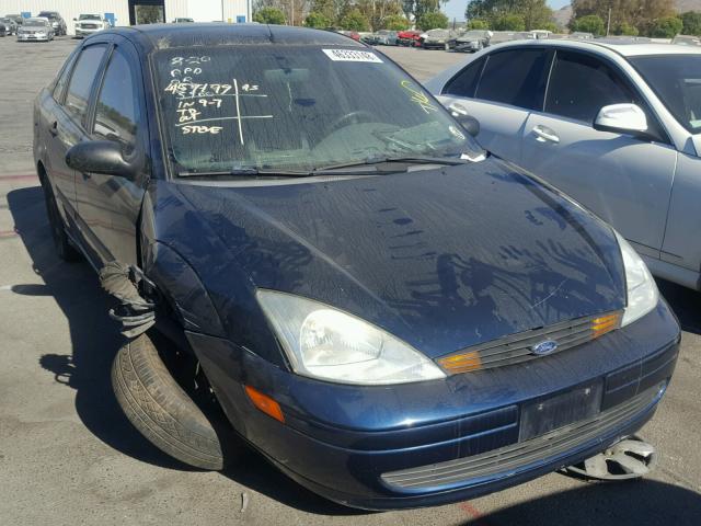 1FAFP33P42W350754 - 2002 FORD FOCUS LX BLUE photo 1