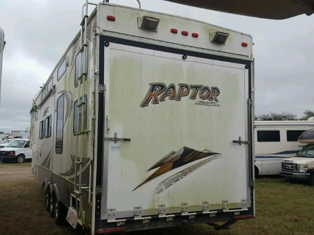 4YDF381279R800381 - 2009 OTHR RAPTOR WHITE photo 3