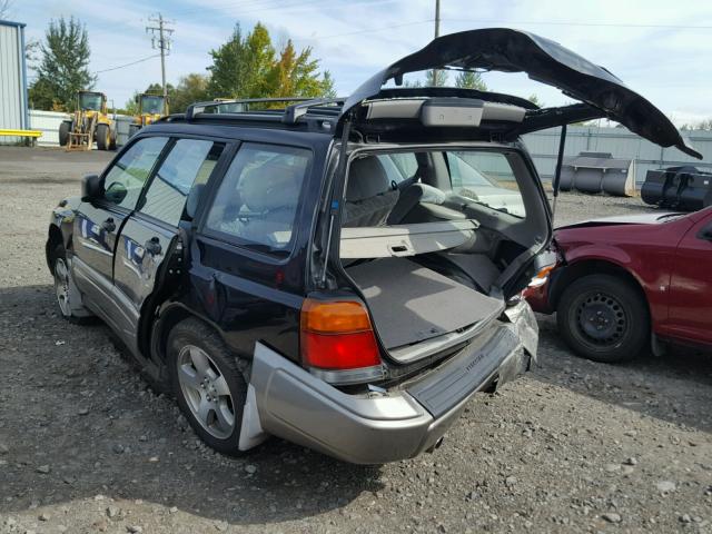JF1SF6556YH716001 - 2000 SUBARU FORESTER S BLACK photo 3
