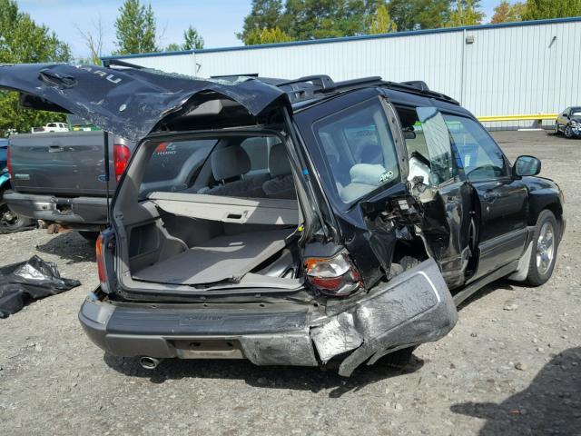 JF1SF6556YH716001 - 2000 SUBARU FORESTER S BLACK photo 4