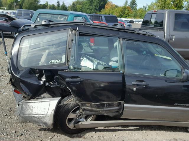 JF1SF6556YH716001 - 2000 SUBARU FORESTER S BLACK photo 9