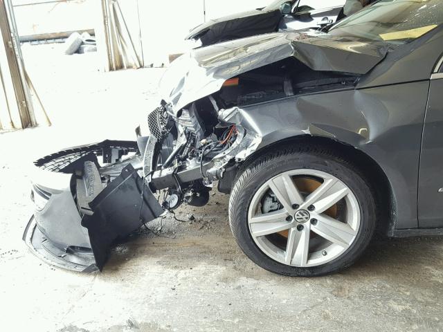 WVWBN7AN4GE507901 - 2016 VOLKSWAGEN CC BASE GRAY photo 9