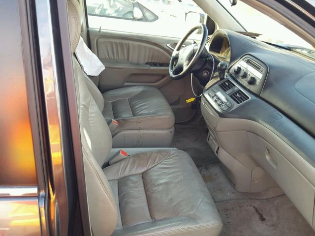 5FNRL38666B436242 - 2006 HONDA ODYSSEY EX BLUE photo 5