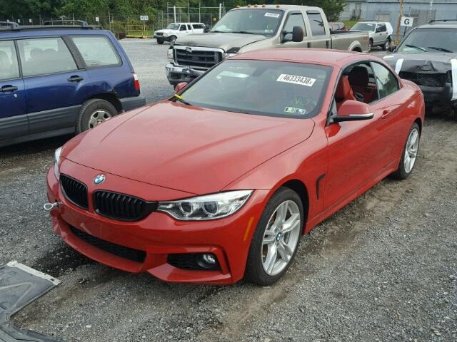 WBA4U1C59H5A15842 - 2017 BMW 440XI RED photo 2