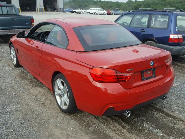 WBA4U1C59H5A15842 - 2017 BMW 440XI RED photo 3