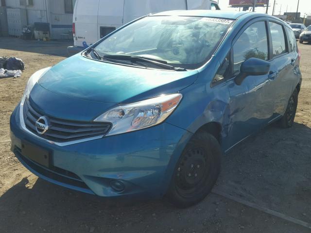 3N1CE2CPXFL433035 - 2015 NISSAN VERSA NOTE TEAL photo 2