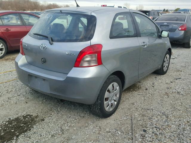 JTDJT923X75056600 - 2007 TOYOTA YARIS SILVER photo 4