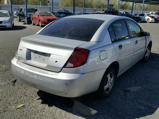 1G8AG52F43Z191527 - 2003 SATURN ION LEVEL SILVER photo 4