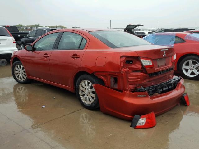 4A3AB36F99E019865 - 2009 MITSUBISHI GALANT RED photo 3