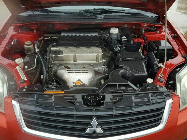 4A3AB36F99E019865 - 2009 MITSUBISHI GALANT RED photo 7