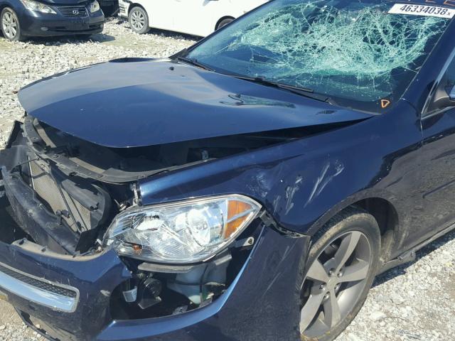 1G1ZC5E09CF325924 - 2012 CHEVROLET MALIBU 1LT BLUE photo 9