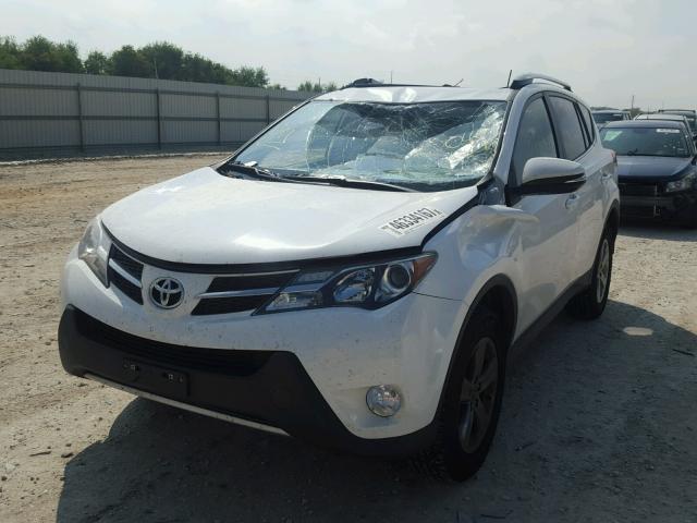 JTMWFREV4FD049494 - 2015 TOYOTA RAV4 XLE WHITE photo 2