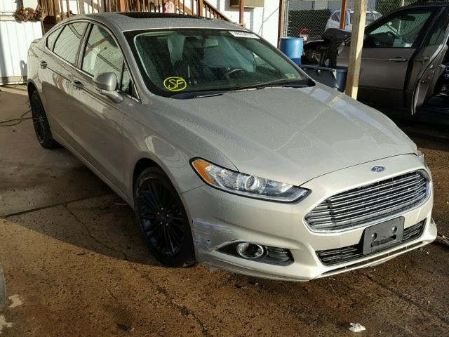 3FA6P0H91FR125189 - 2015 FORD FUSION SE BEIGE photo 1