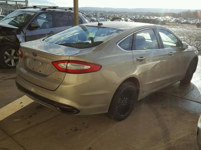 3FA6P0H91FR125189 - 2015 FORD FUSION SE BEIGE photo 4