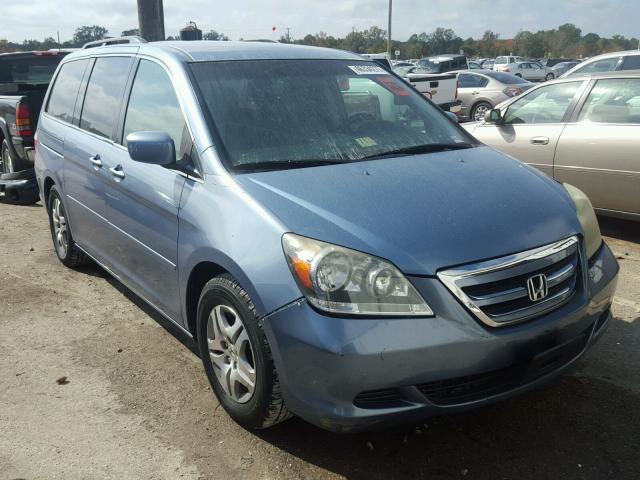 5FNRL38446B057223 - 2006 HONDA ODYSSEY EX BLUE photo 1