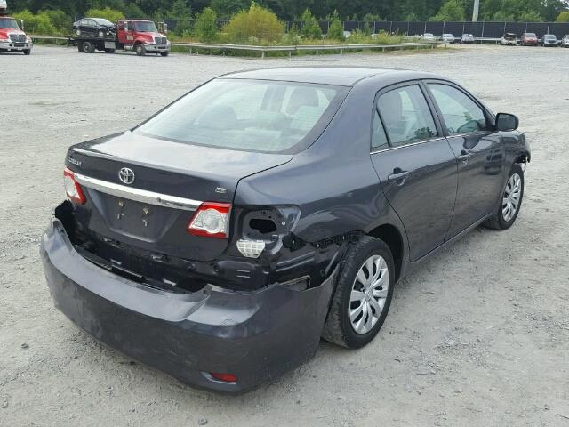 2T1BU4EE6DC062426 - 2013 TOYOTA COROLLA BA CHARCOAL photo 4