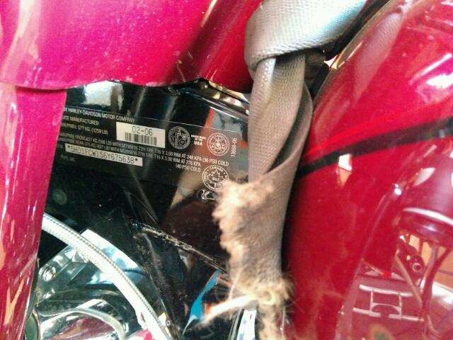 5HD1FCW156Y675638 - 2006 HARLEY-DAVIDSON FLHTCUI RED photo 10