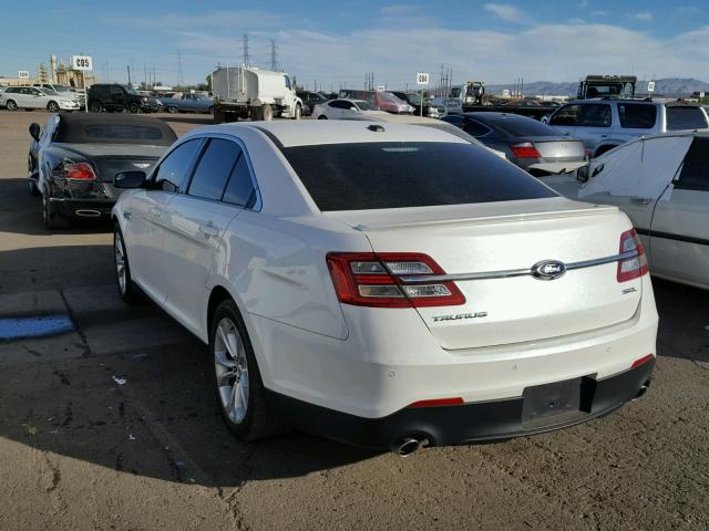 1FAHP2E82DG195305 - 2013 FORD TAURUS SEL WHITE photo 3