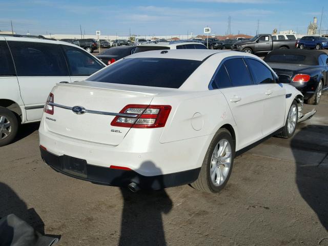 1FAHP2E82DG195305 - 2013 FORD TAURUS SEL WHITE photo 4