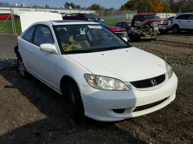 1HGEM21955L064173 - 2005 HONDA CIVIC EX WHITE photo 1