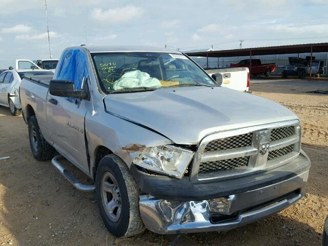 3C6JD6AP8CG276845 - 2012 DODGE RAM 1500 S SILVER photo 1