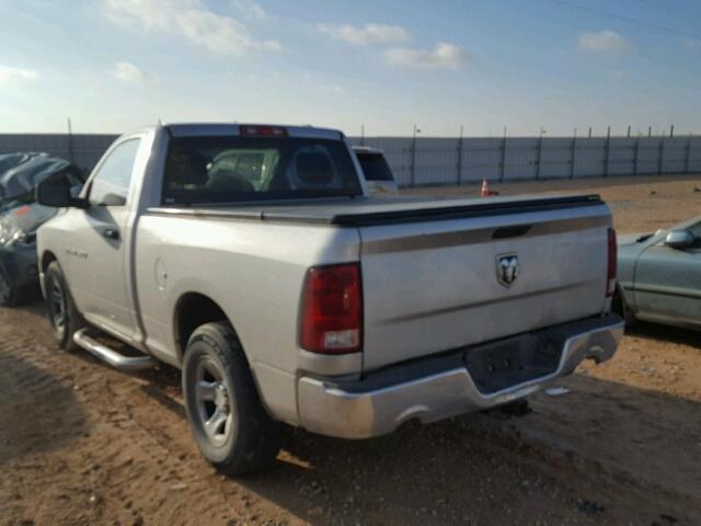 3C6JD6AP8CG276845 - 2012 DODGE RAM 1500 S SILVER photo 3