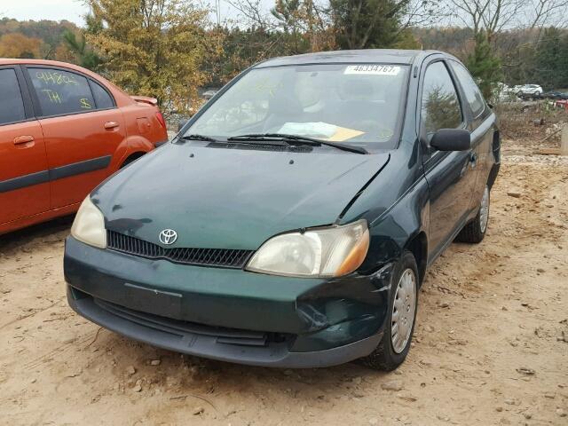 JTDAT1232Y5005742 - 2000 TOYOTA ECHO GREEN photo 2