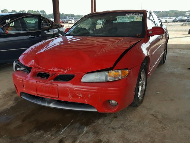 1G2WP52K12F167523 - 2002 PONTIAC GRAND PRIX RED photo 2