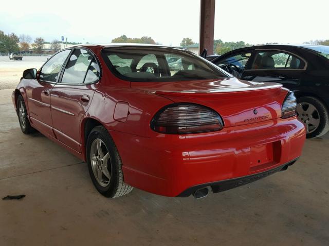 1G2WP52K12F167523 - 2002 PONTIAC GRAND PRIX RED photo 3