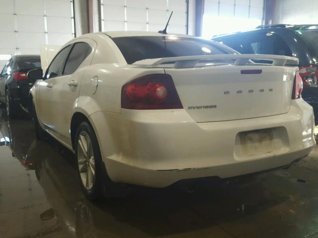 1B3BD1FG6BN548972 - 2011 DODGE AVENGER MA WHITE photo 3