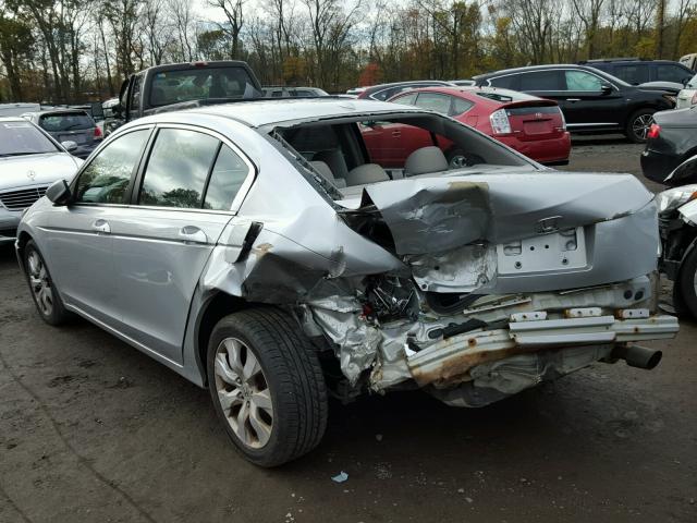 1HGCP26828A117104 - 2008 HONDA ACCORD EXL SILVER photo 3