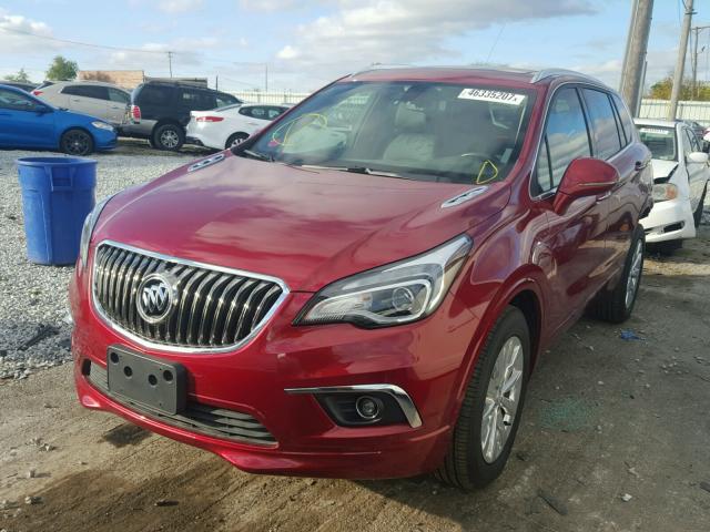 LRBFXBSA9HD031371 - 2017 BUICK ENVISION E RED photo 2