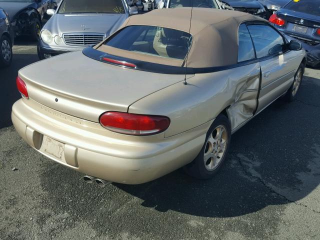 3C3EL55HXWT338868 - 1998 CHRYSLER SEBRING BEIGE photo 4