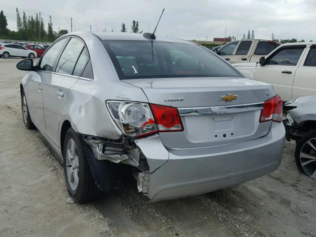 1G1PC5SB6F7286754 - 2015 CHEVROLET CRUZE SILVER photo 3