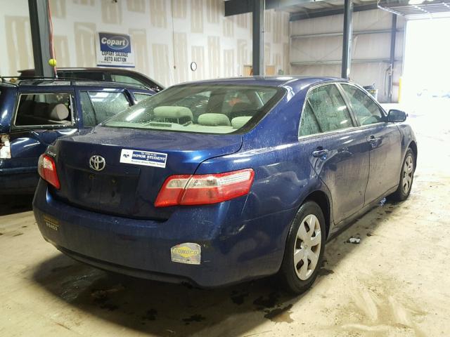 4T1BE46K88U251200 - 2008 TOYOTA CAMRY CE BLUE photo 4