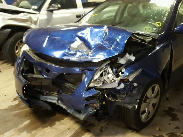 4T1BE46K88U251200 - 2008 TOYOTA CAMRY CE BLUE photo 9