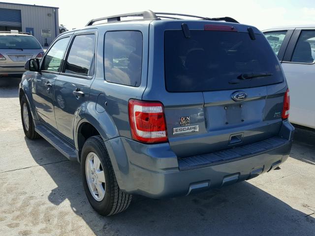 1FMCU0DG2BKA86942 - 2011 FORD ESCAPE XLT BLUE photo 3