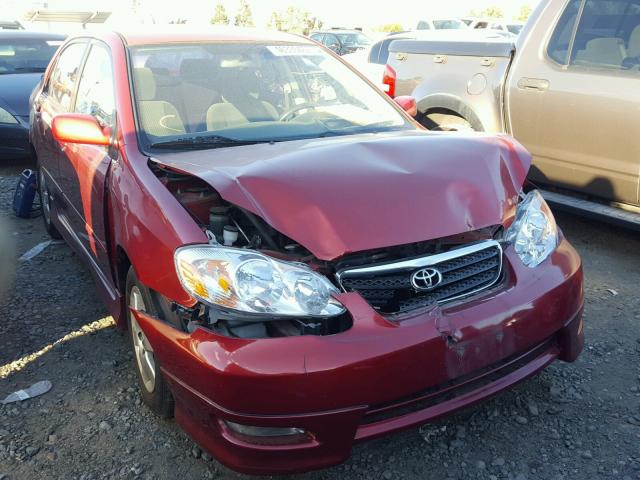 2T1BR32E17C756168 - 2007 TOYOTA COROLLA CE RED photo 1