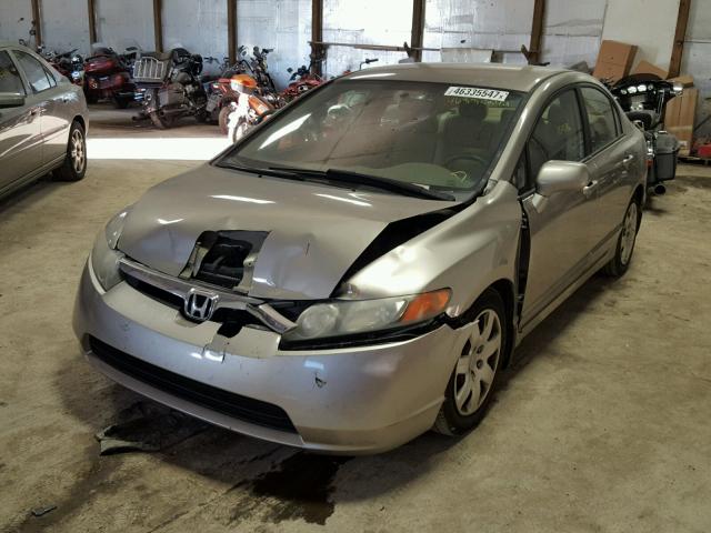 1HGFA16576L022277 - 2006 HONDA CIVIC LX TAN photo 2