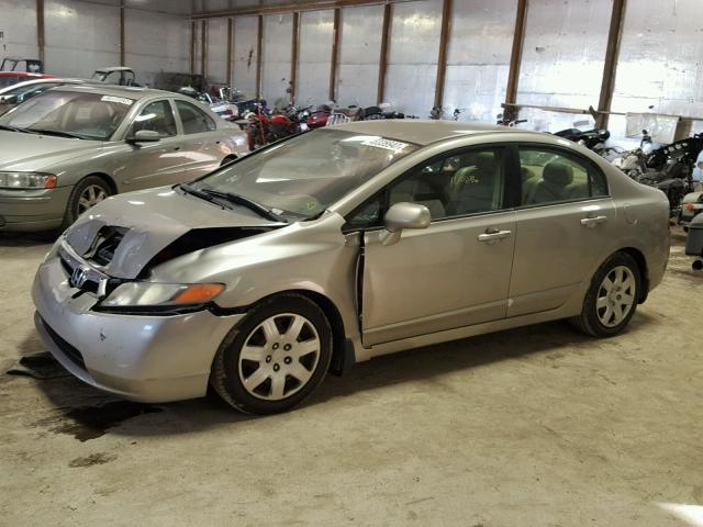 1HGFA16576L022277 - 2006 HONDA CIVIC LX TAN photo 9