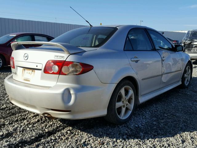 1YVHP80D955M13605 - 2005 MAZDA 6 S SILVER photo 4