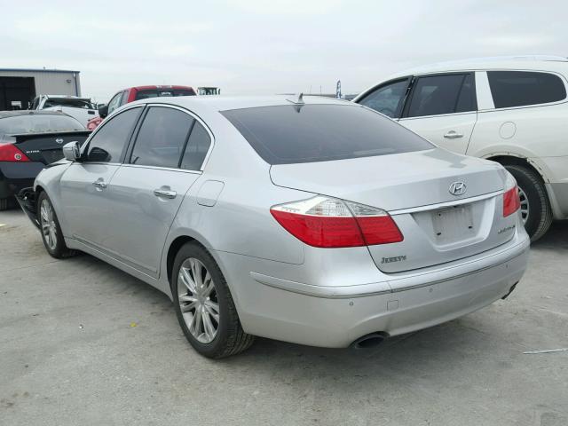 KMHGC46F39U055214 - 2009 HYUNDAI GENESIS 4. SILVER photo 3