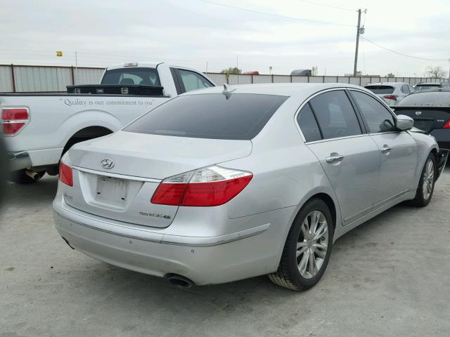 KMHGC46F39U055214 - 2009 HYUNDAI GENESIS 4. SILVER photo 4