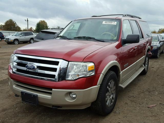 1FMFK18557LA79017 - 2007 FORD EXPEDITION MAROON photo 2