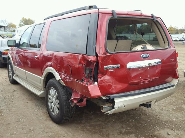 1FMFK18557LA79017 - 2007 FORD EXPEDITION MAROON photo 3