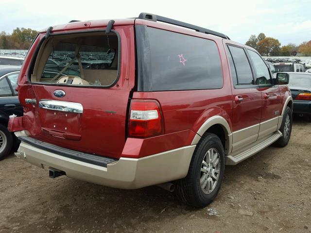 1FMFK18557LA79017 - 2007 FORD EXPEDITION MAROON photo 4