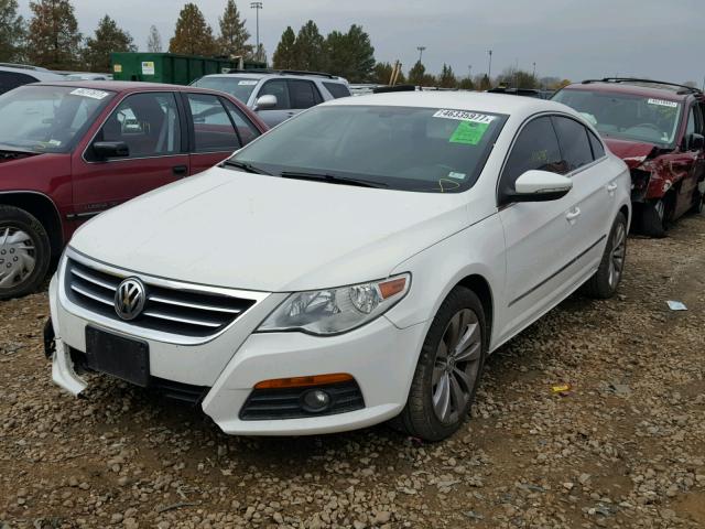 WVWMP7ANXAE565554 - 2010 VOLKSWAGEN CC SPORT WHITE photo 2