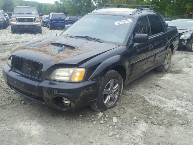 4S4BT63C865102484 - 2006 SUBARU BAJA TURBO BLACK photo 2